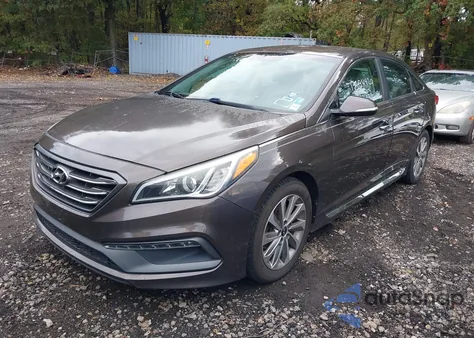 2016 Hyundai Sonata Sport z USA, uszkodzony, nr VIN 5NPE34AF3GH262244